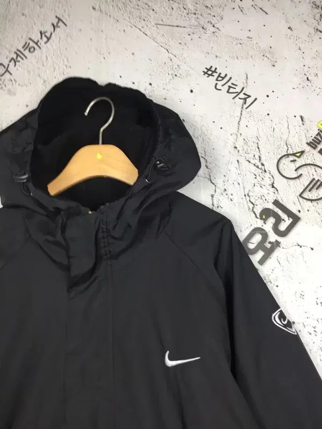 나이키 스우시 후드 바람막이 자켓 블랙 L 3800231 상품이미지4