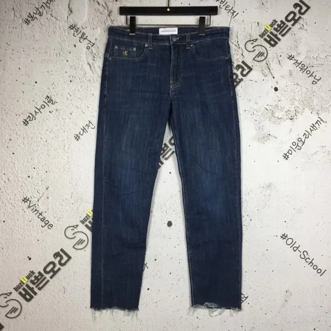 캘빈클라인 스판 데님 테이퍼 진 청바지 중청 W30XL32 4100104 상품이미지1