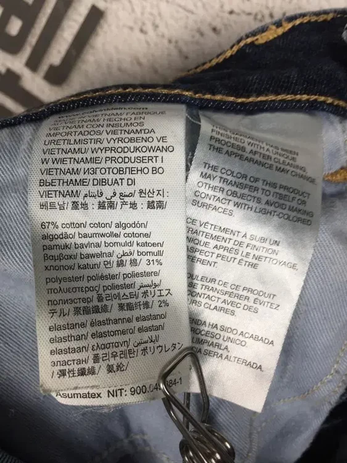 캘빈클라인 스판 데님 테이퍼 진 청바지 중청 W30XL32 4100104 상품이미지10