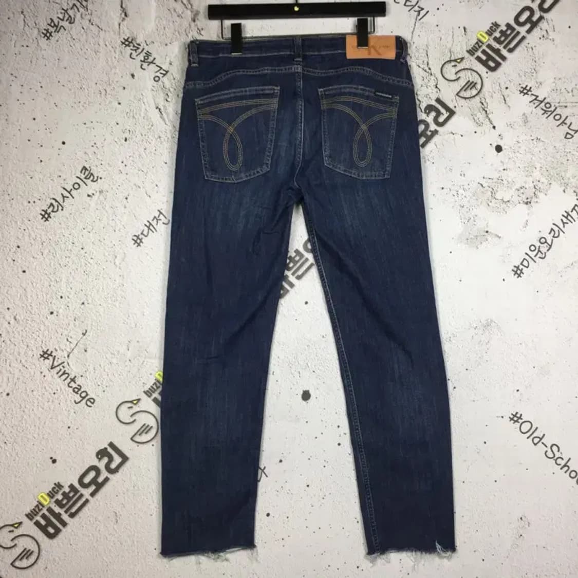 캘빈클라인 스판 데님 테이퍼 진 청바지 중청 W30XL32 4100104 상품이미지2