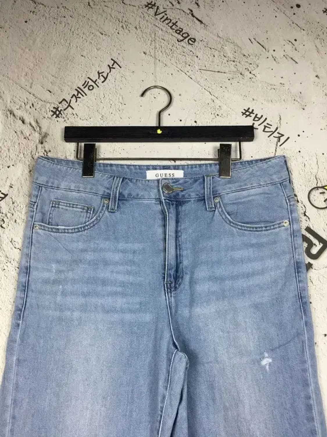 게스 데님 청바지 연청 80(32) 4100105 상품이미지4