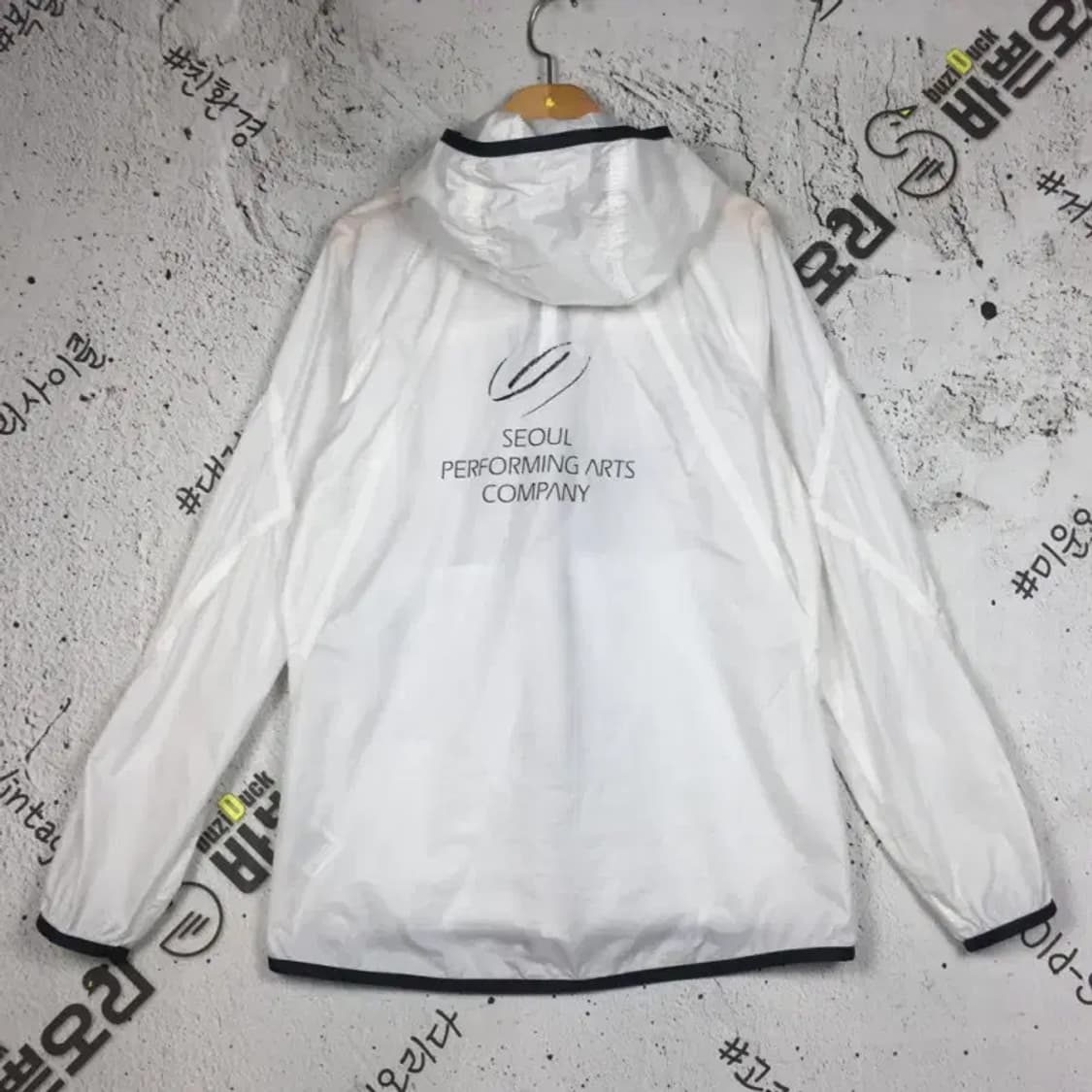 아디다스 경량 후드 집업 바람막이 자켓 화이트 095 3800237 상품이미지2