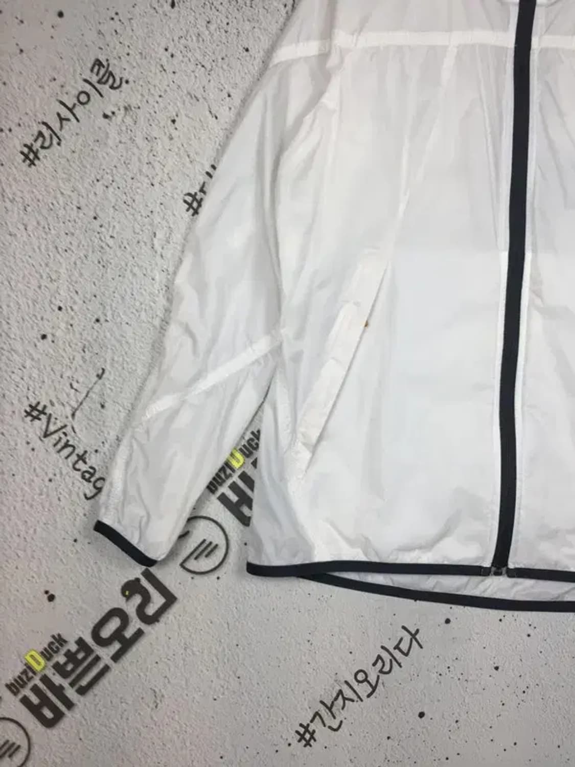 아디다스 경량 후드 집업 바람막이 자켓 화이트 095 3800237 상품이미지5