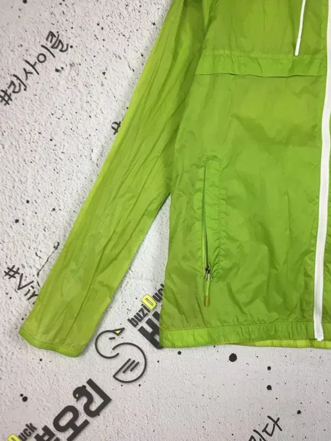 아이더 여성 초경량 후드 집업 바람막이 라이트 그린 S 3800236 상품이미지5