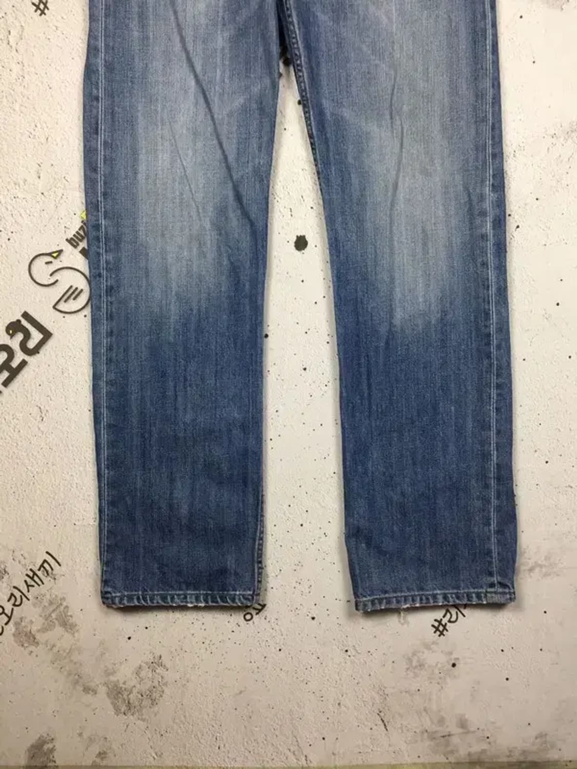 리바이스 604 워싱 데님 청바지 중청 32/34 4100108 상품이미지5