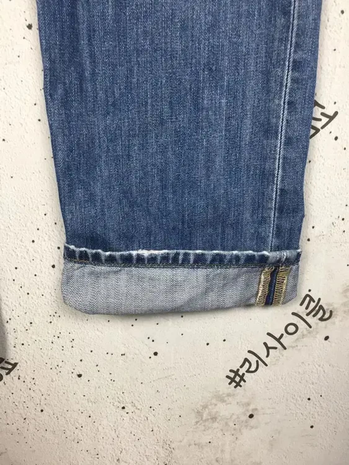 리바이스 604 워싱 데님 청바지 중청 32/34 4100108 상품이미지6