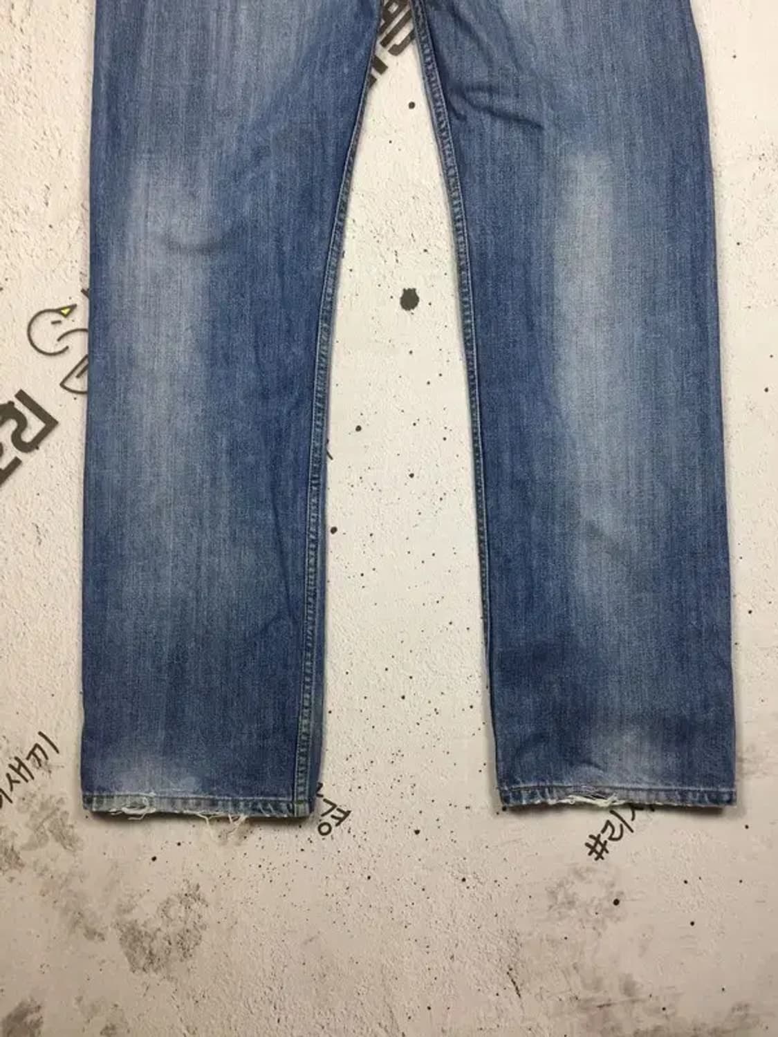 리바이스 604 워싱 데님 청바지 중청 32/34 4100108 상품이미지7