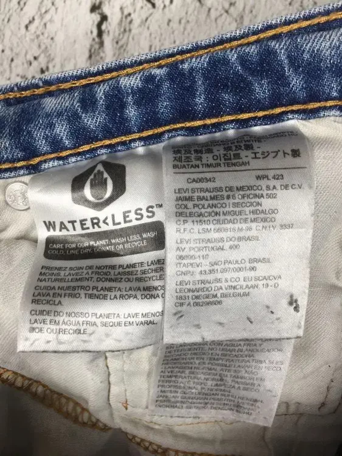 리바이스511 슬림핏 스판 데님 청바지 연청 W34 L30 4100111 상품이미지10