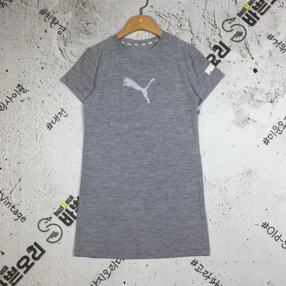 퓨마 PUMA 여성 기능성 반팔 티 미니원피스 그레이 XS 1000569 상품이미지1