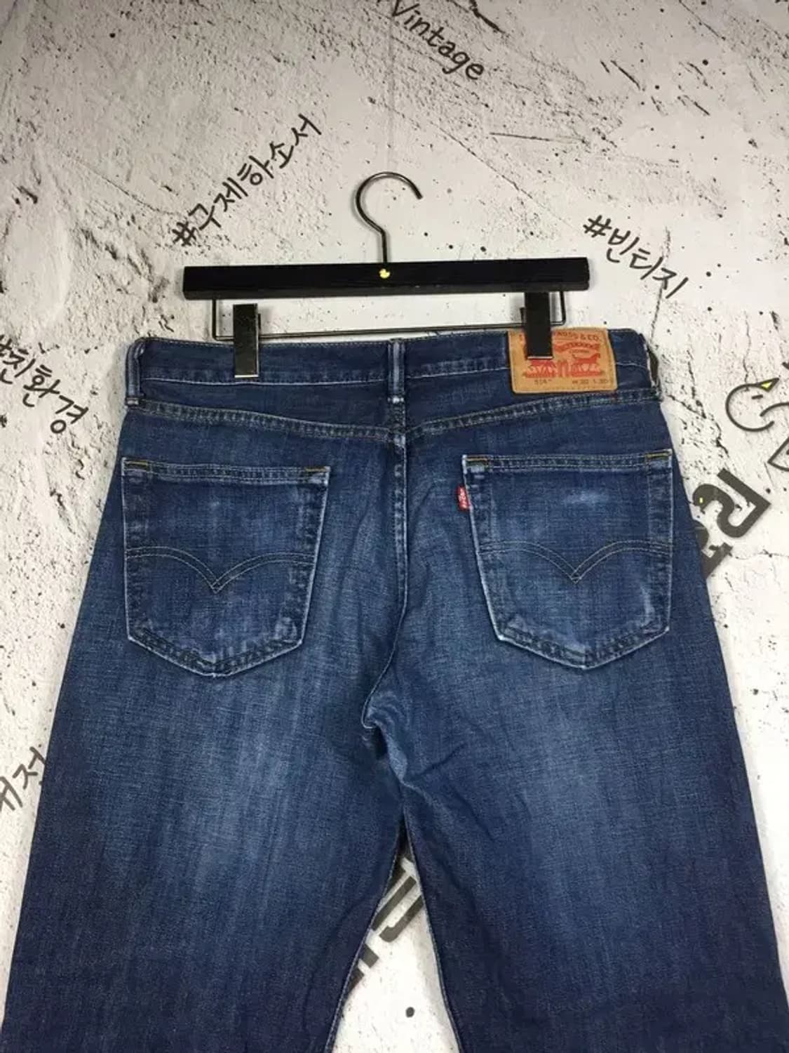 리바이스 514 스트레이트 데님 청바지 진청 W30 L30 4100112 상품이미지7