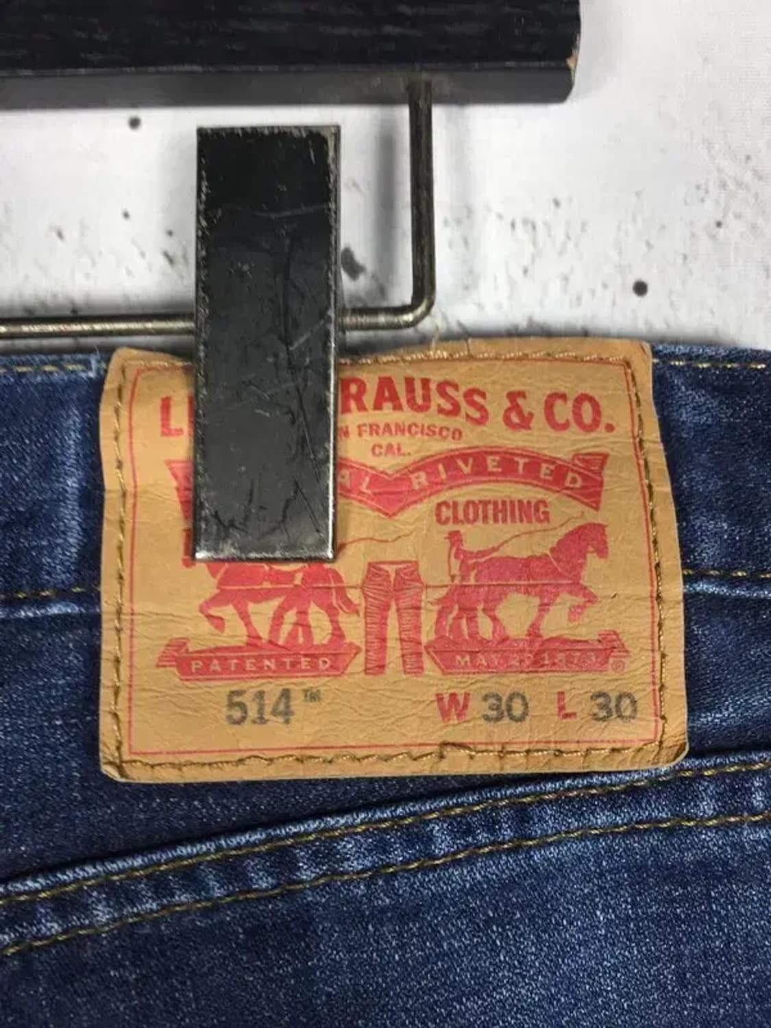 리바이스 514 스트레이트 데님 청바지 진청 W30 L30 4100112 상품이미지9