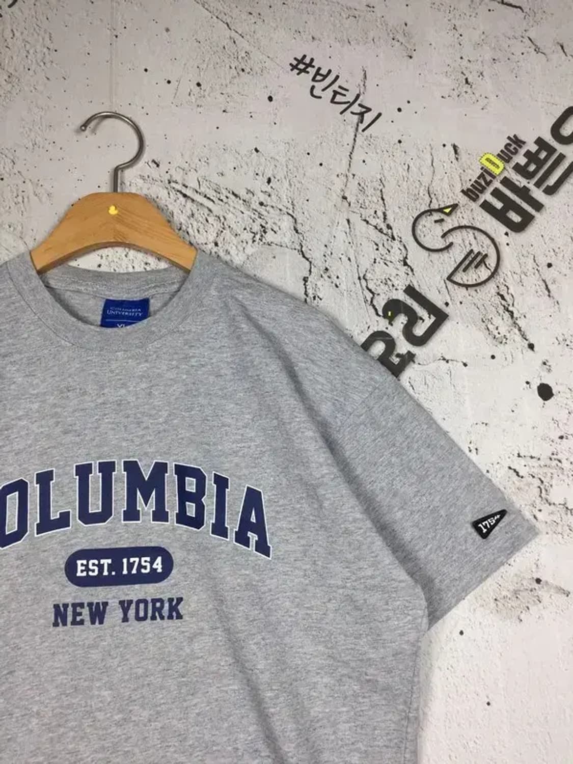 콜롬비아 빅로고 반팔 티 라이트 그레이 쥬니어 XL 1000570 상품이미지4