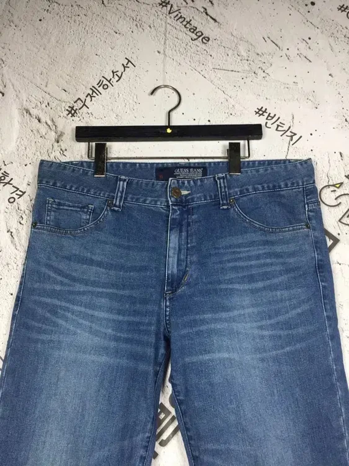 게스 GUESS 스판 데님 청바지 중청 86(34) 4100113 상품이미지4