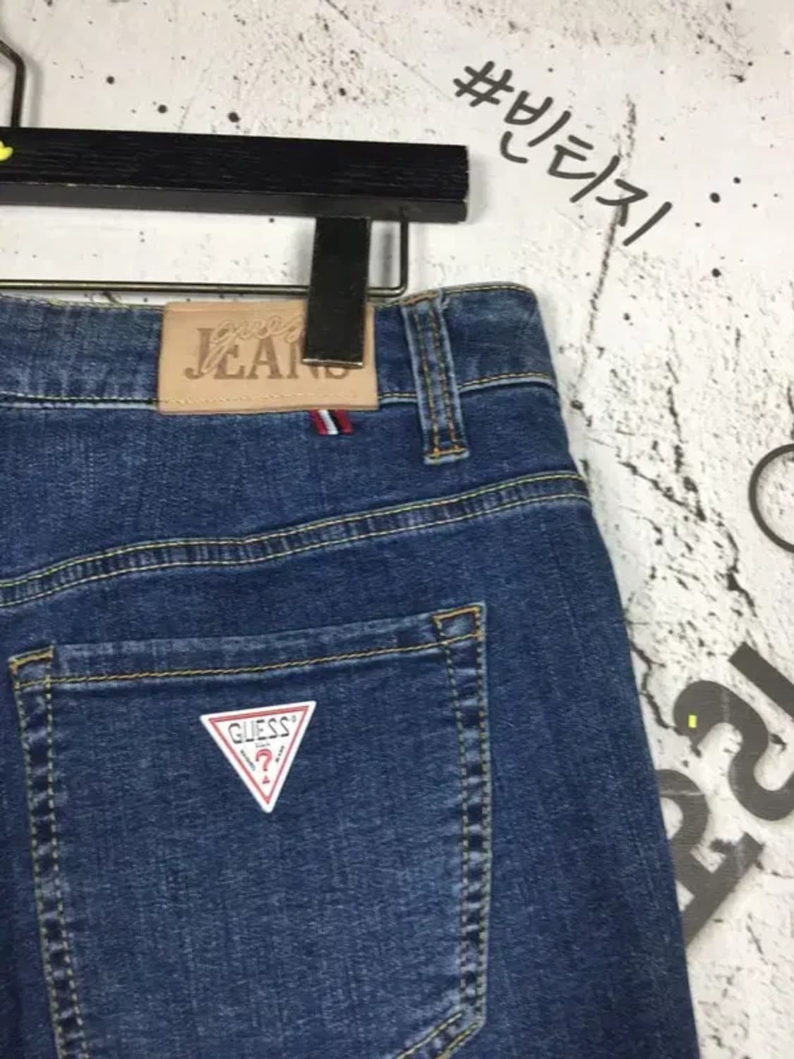 게스 GUESS 스키니 스판 데님 청바지 중청 76(30) 4100116 상품이미지10