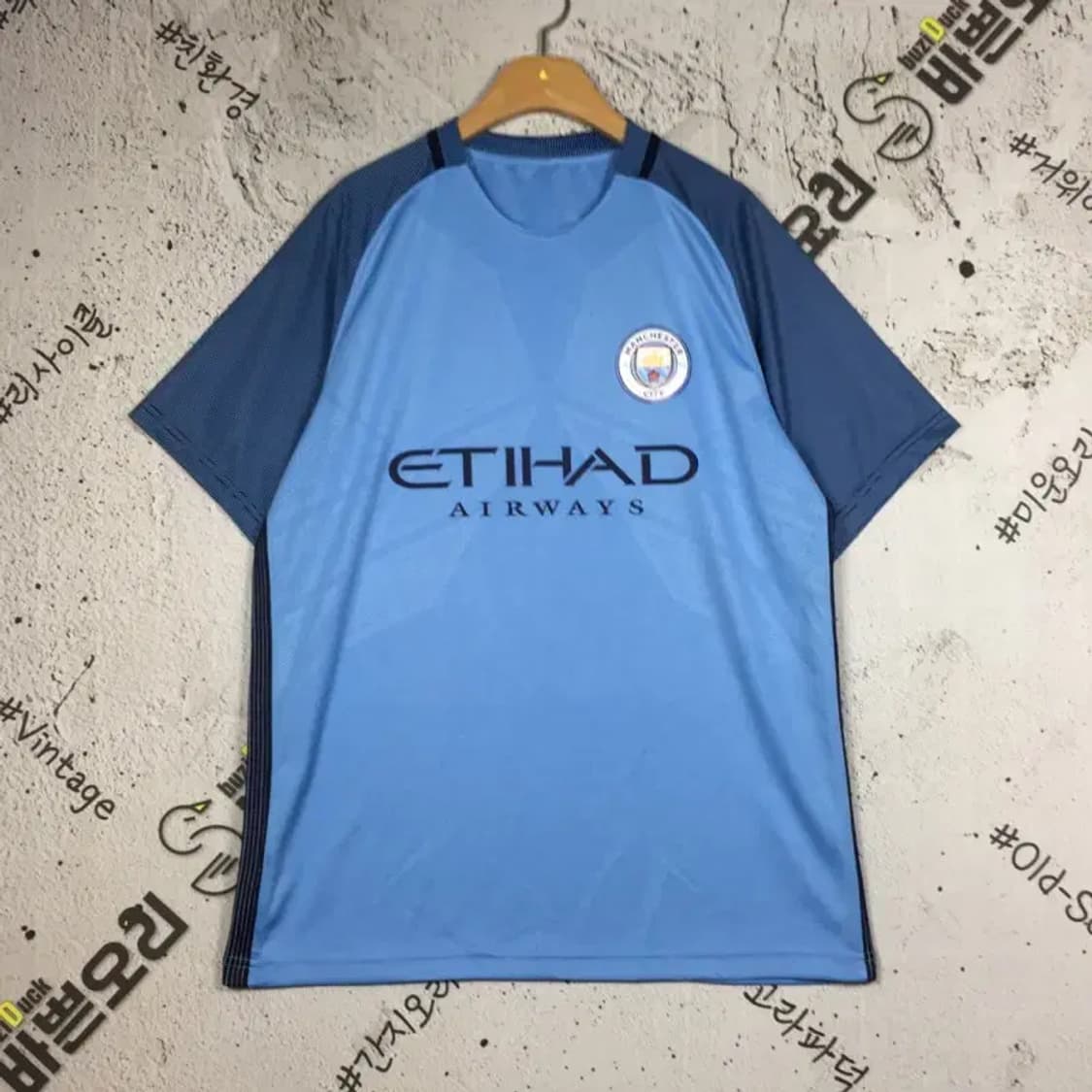 맨체스터 시티 축구 유니폼 반팔 티 라이트 블루 XL 1000565 상품이미지1