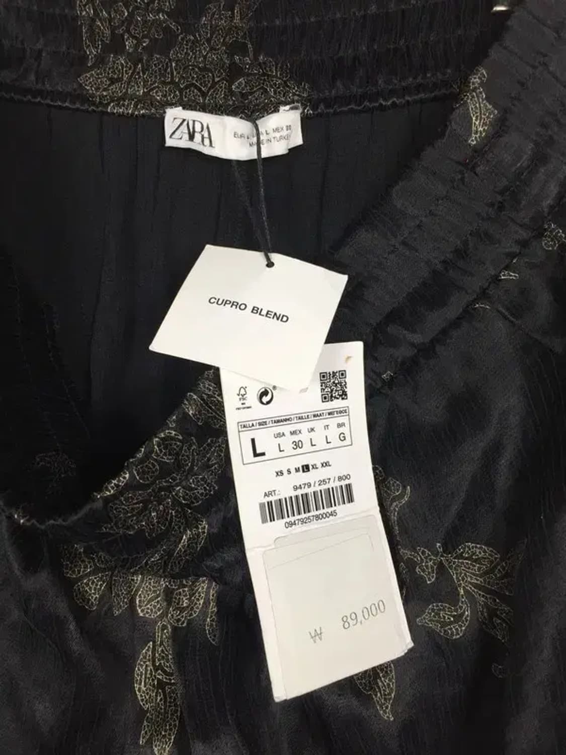 [새상품]자라 ZARA 바지 블랙 L 4400108 상품이미지9