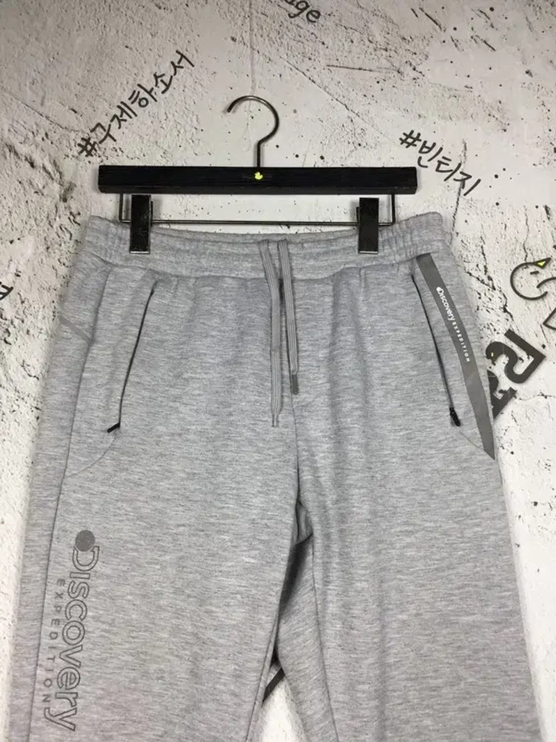 디스커버리 기모 트레이 운동바지 라이트 그레이 30 4400107 상품이미지3