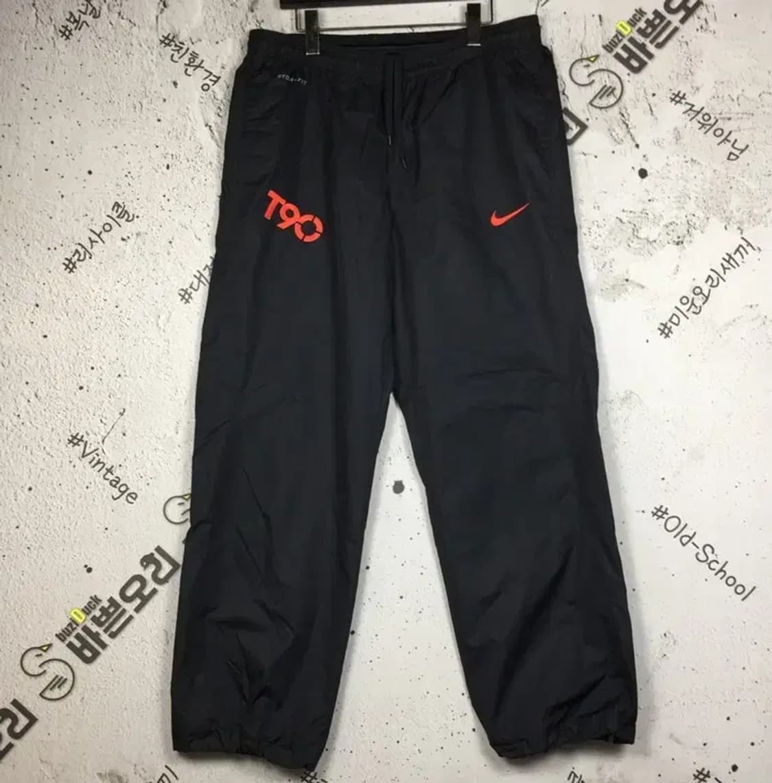 나이키 스톰핏 T90 우븐 와이드 트랙 운동바지 블랙 90 4400110 상품이미지1
