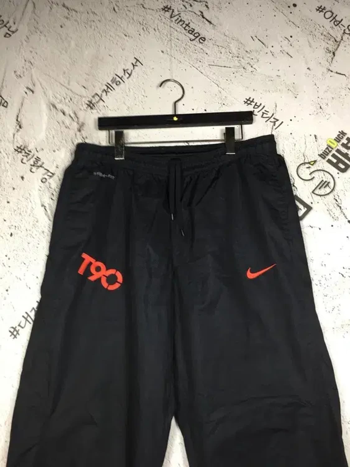 나이키 스톰핏 T90 우븐 와이드 트랙 운동바지 블랙 90 4400110 상품이미지3