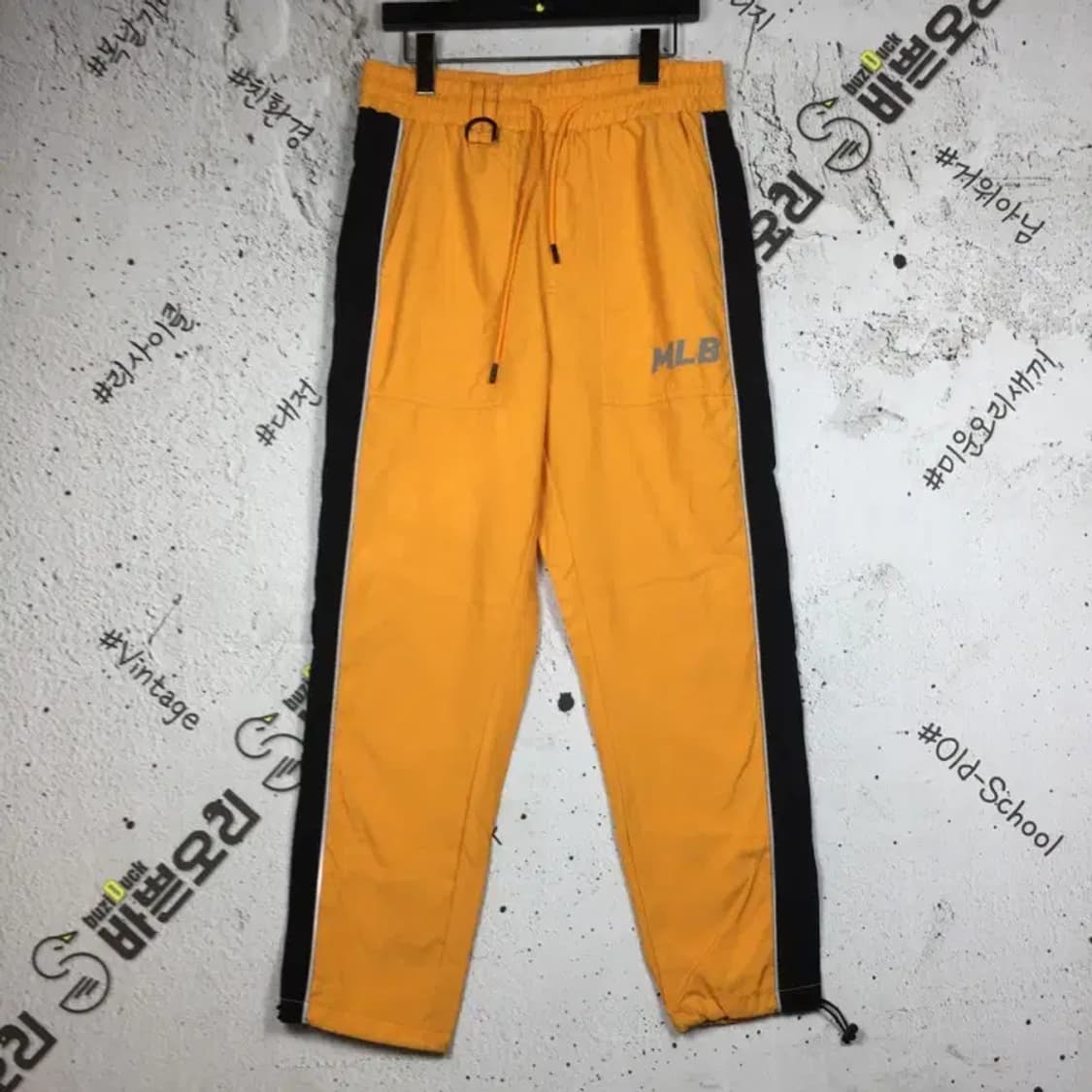 엠엘비 MLB 올드스쿨 사이드라인 운동바지 옐로우 78 4400113 상품이미지1
