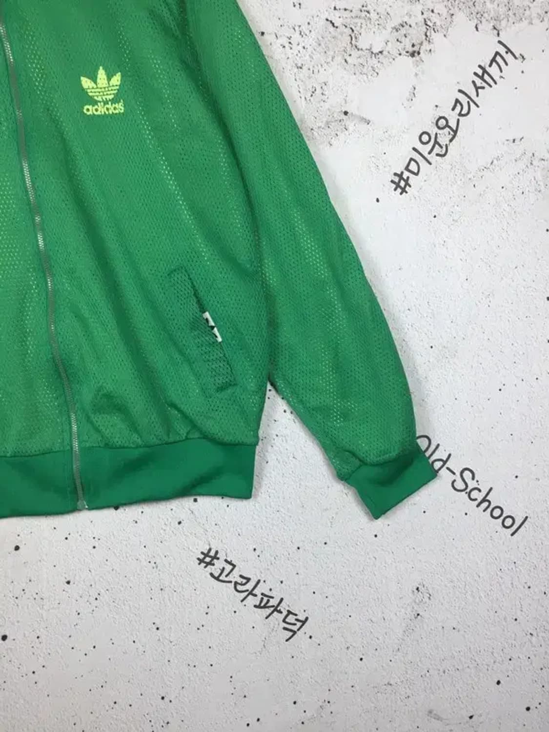 아디다스 더블 메쉬 양면 후드 집업 그린 M 2300256 상품이미지8