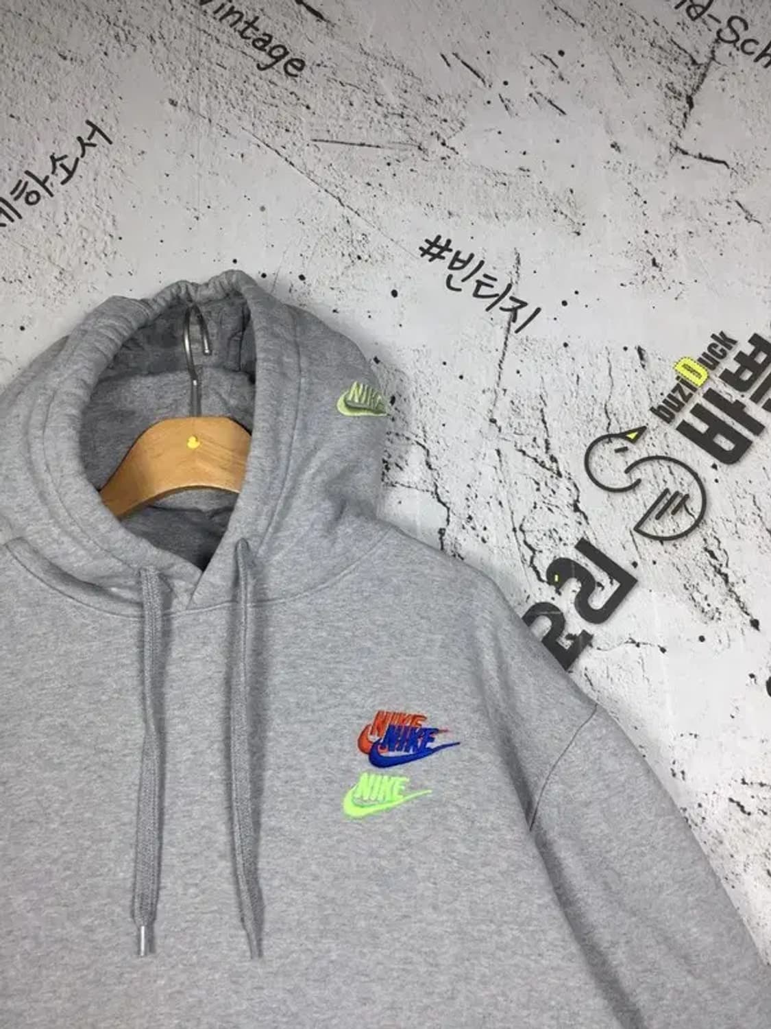 나이키 여성 기모 에센셜+ 프렌치테일 후드티 그레이 L 2300257 상품이미지4