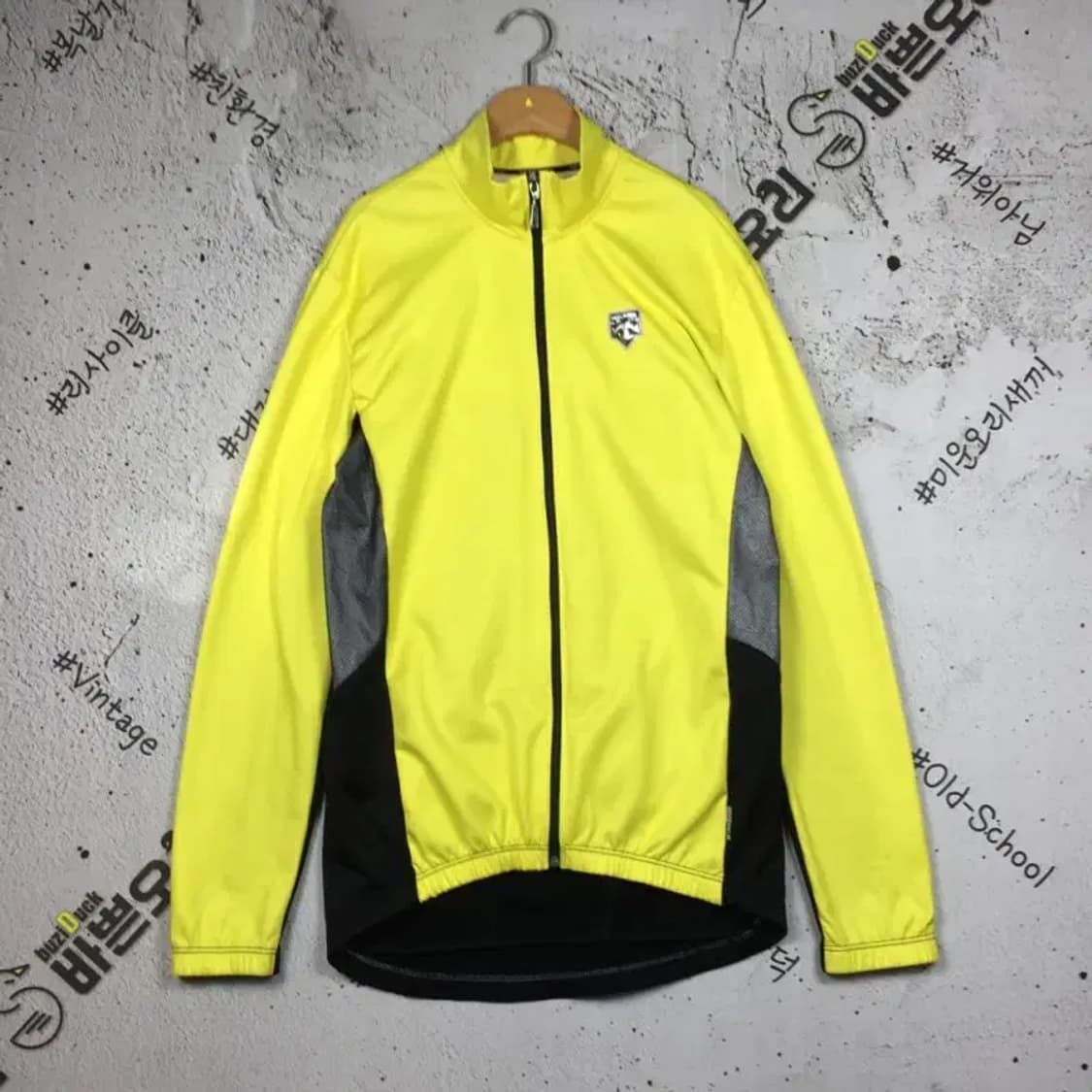 데상트 자전거 라이딩 집업 져지 자켓 옐로우 XL 3100274 상품이미지1