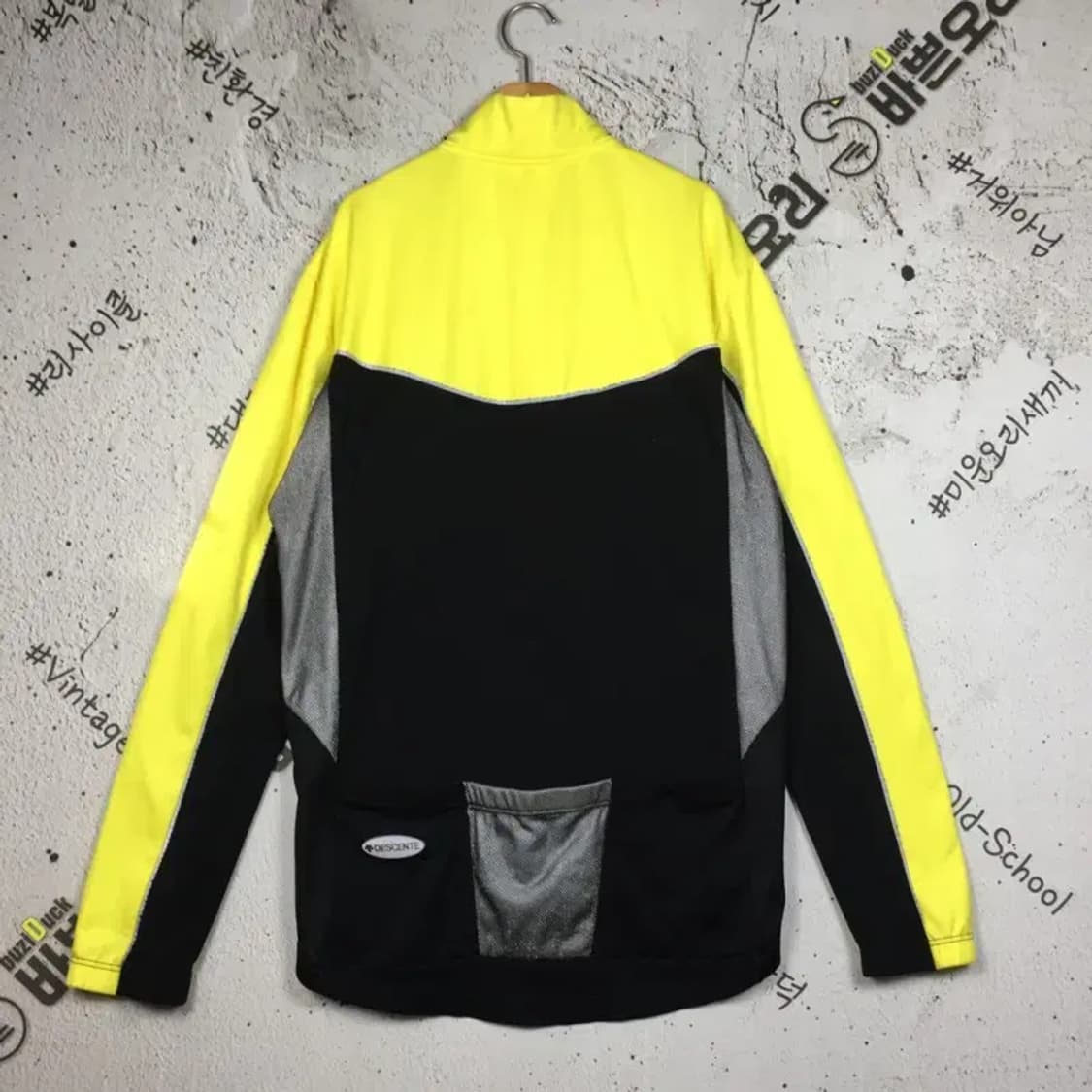 데상트 자전거 라이딩 집업 져지 자켓 옐로우 XL 3100274 상품이미지2