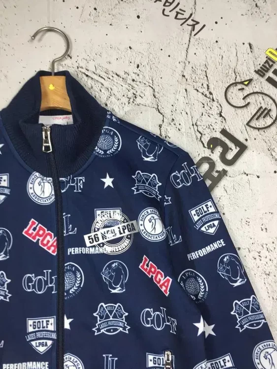 LPGA 여성 골프 져지 자켓 네이비 90 3100275 상품이미지4