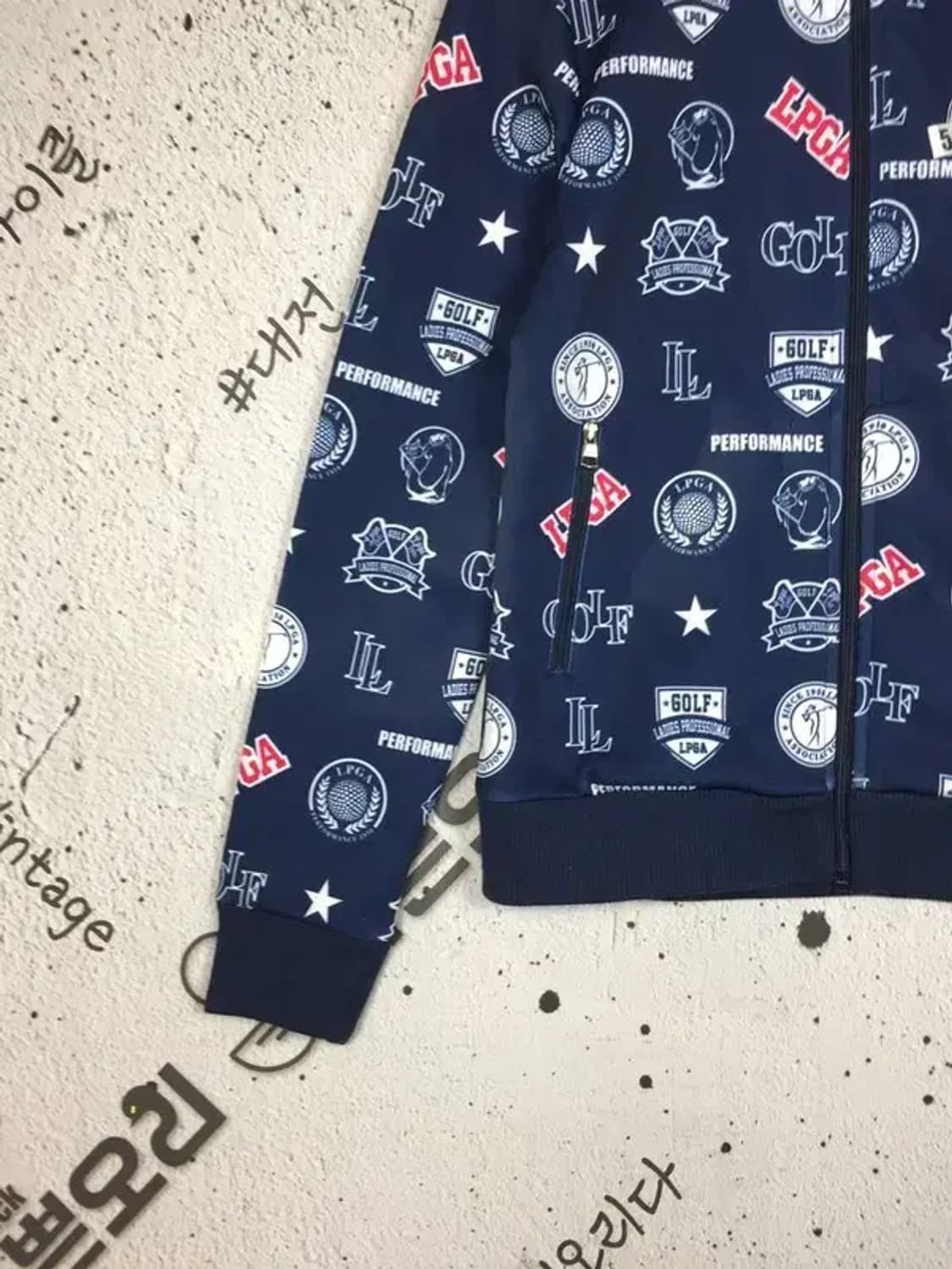 LPGA 여성 골프 져지 자켓 네이비 90 3100275 상품이미지5