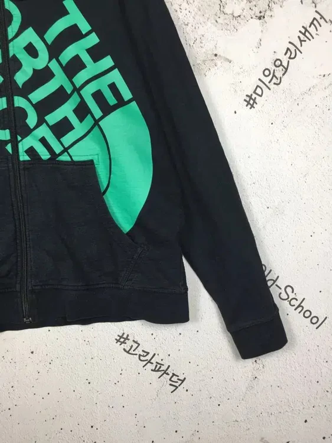 노스페이스 빅로고 빈티지 후드 집업 블랙 XL 2300261 상품이미지6