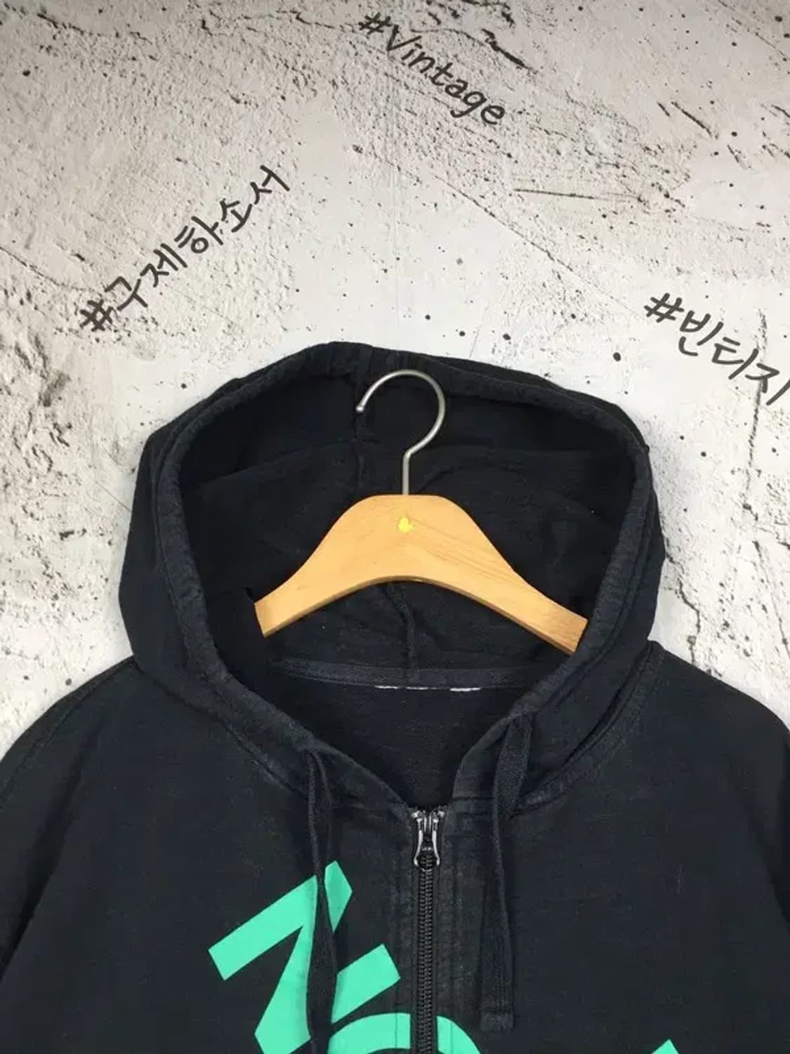 노스페이스 빅로고 빈티지 후드 집업 블랙 XL 2300261 상품이미지8