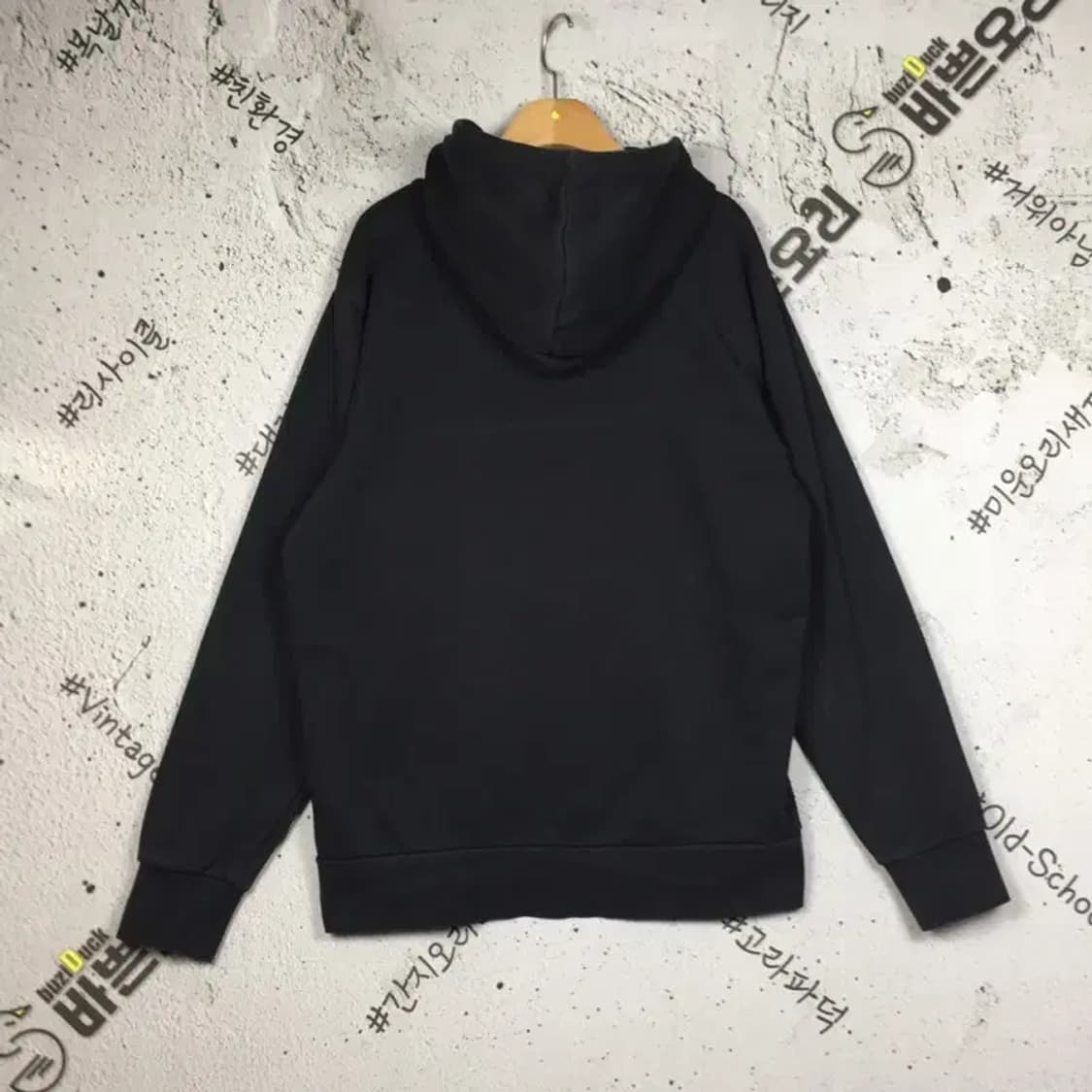 아디다스 ESS 빅로고 올드스쿨 후드티 블랙 XL 2300260 상품이미지2