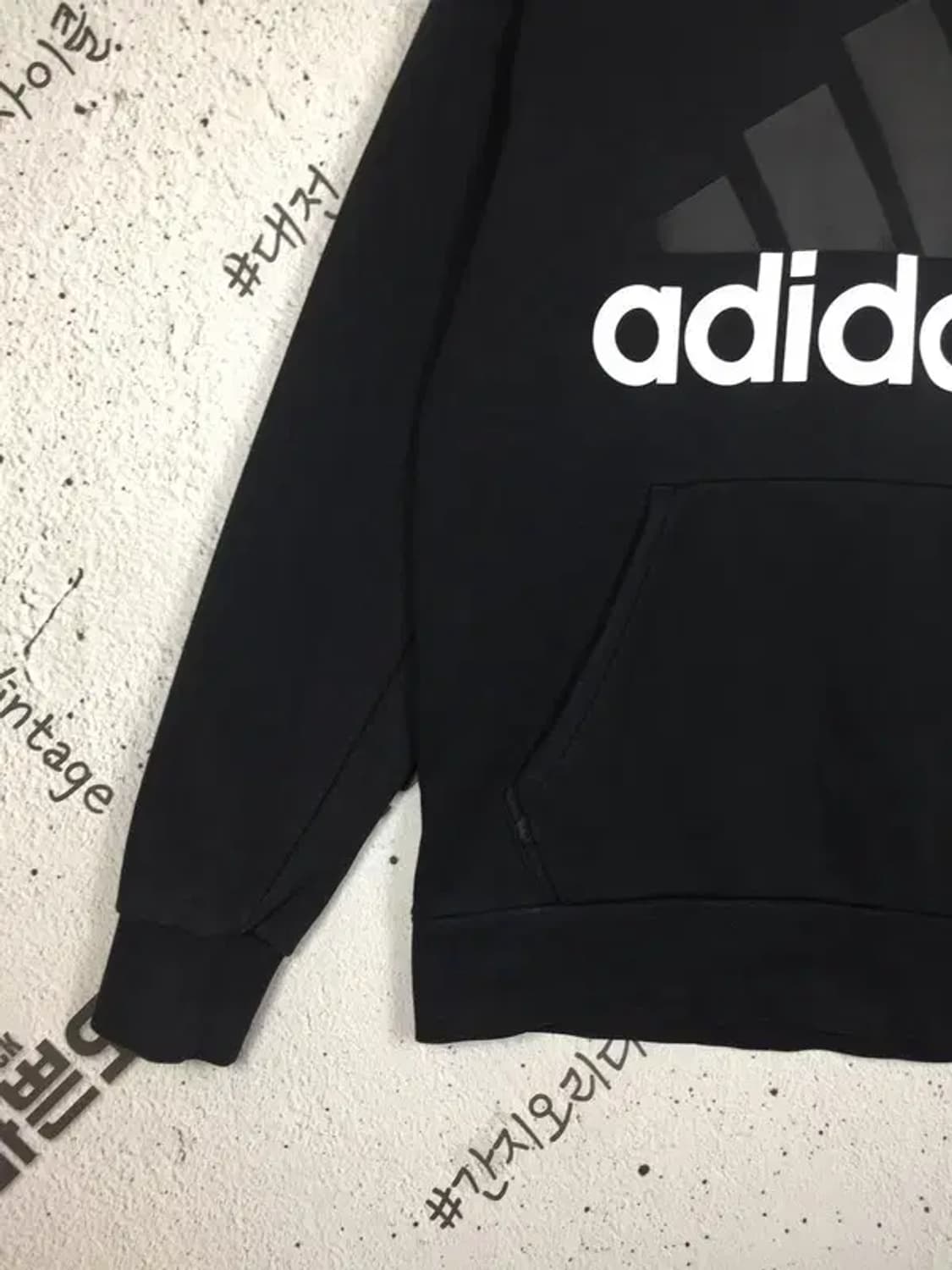 아디다스 ESS 빅로고 올드스쿨 후드티 블랙 XL 2300260 상품이미지5