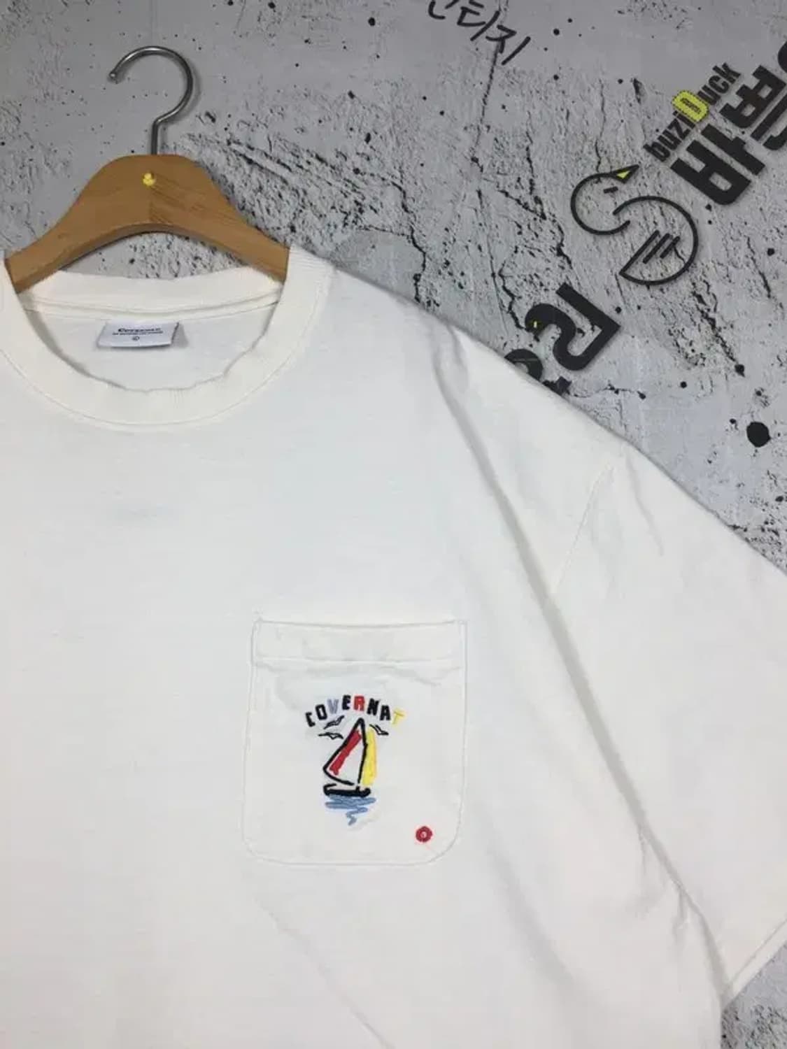 커버낫 핫썸머 세일 보트 반팔 티 크림 L 1000571 상품이미지4