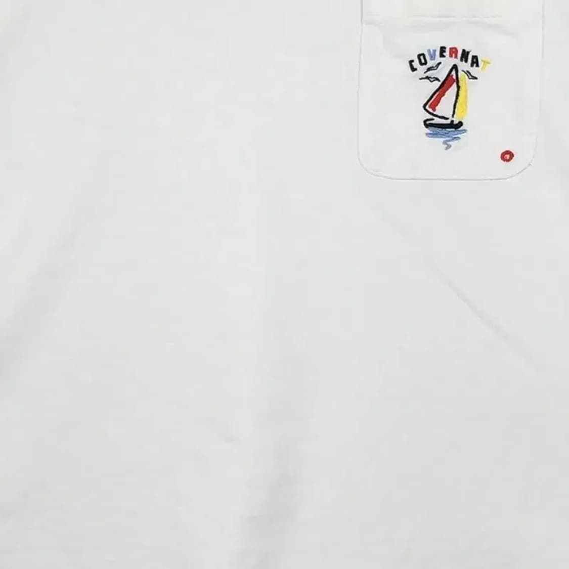 커버낫 핫썸머 세일 보트 반팔 티 크림 L 1000571 상품이미지5
