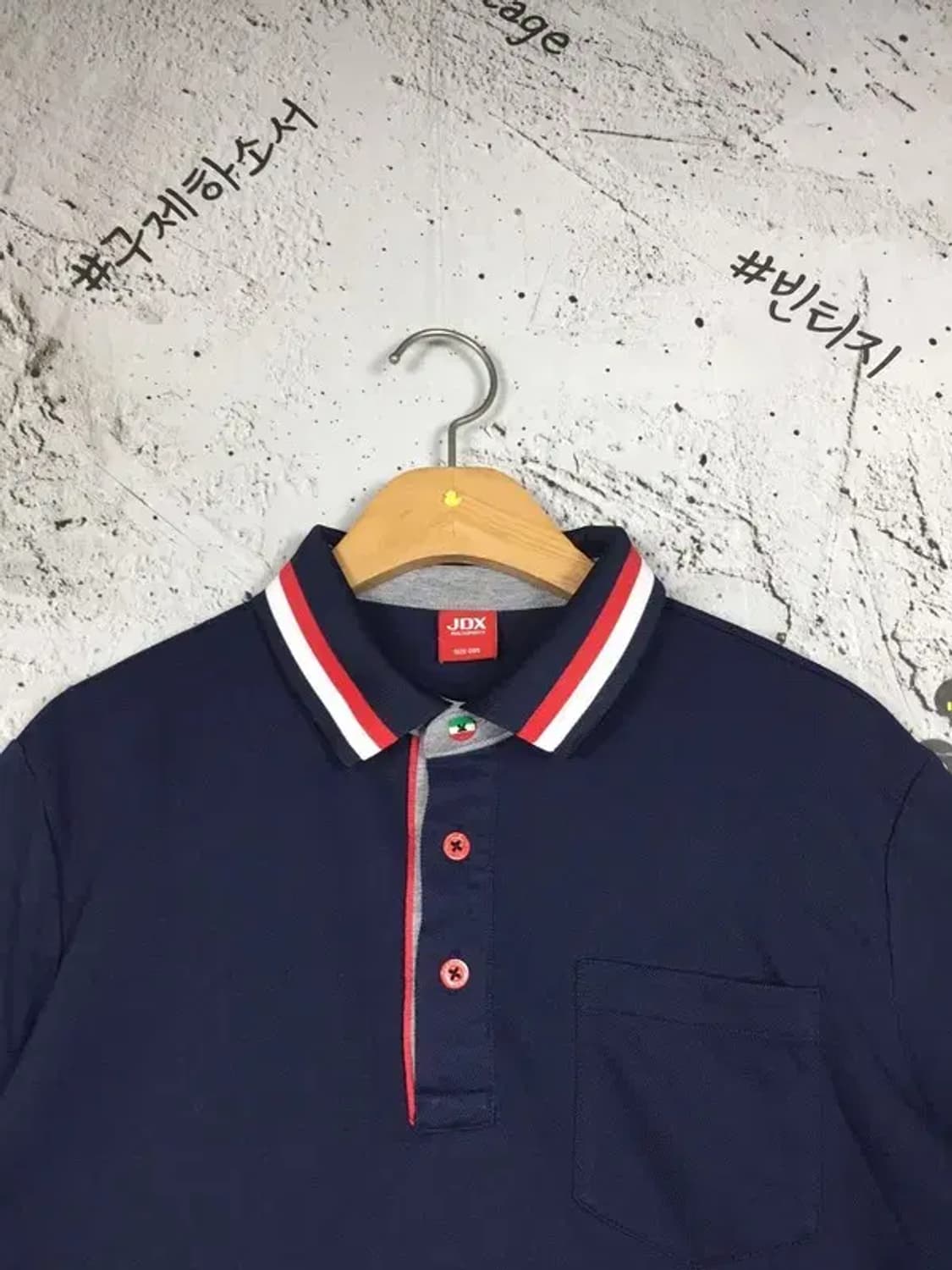 제이디엑스 여성 골프 기능성 카라 반팔 티 네이비 95 1000572 상품이미지4