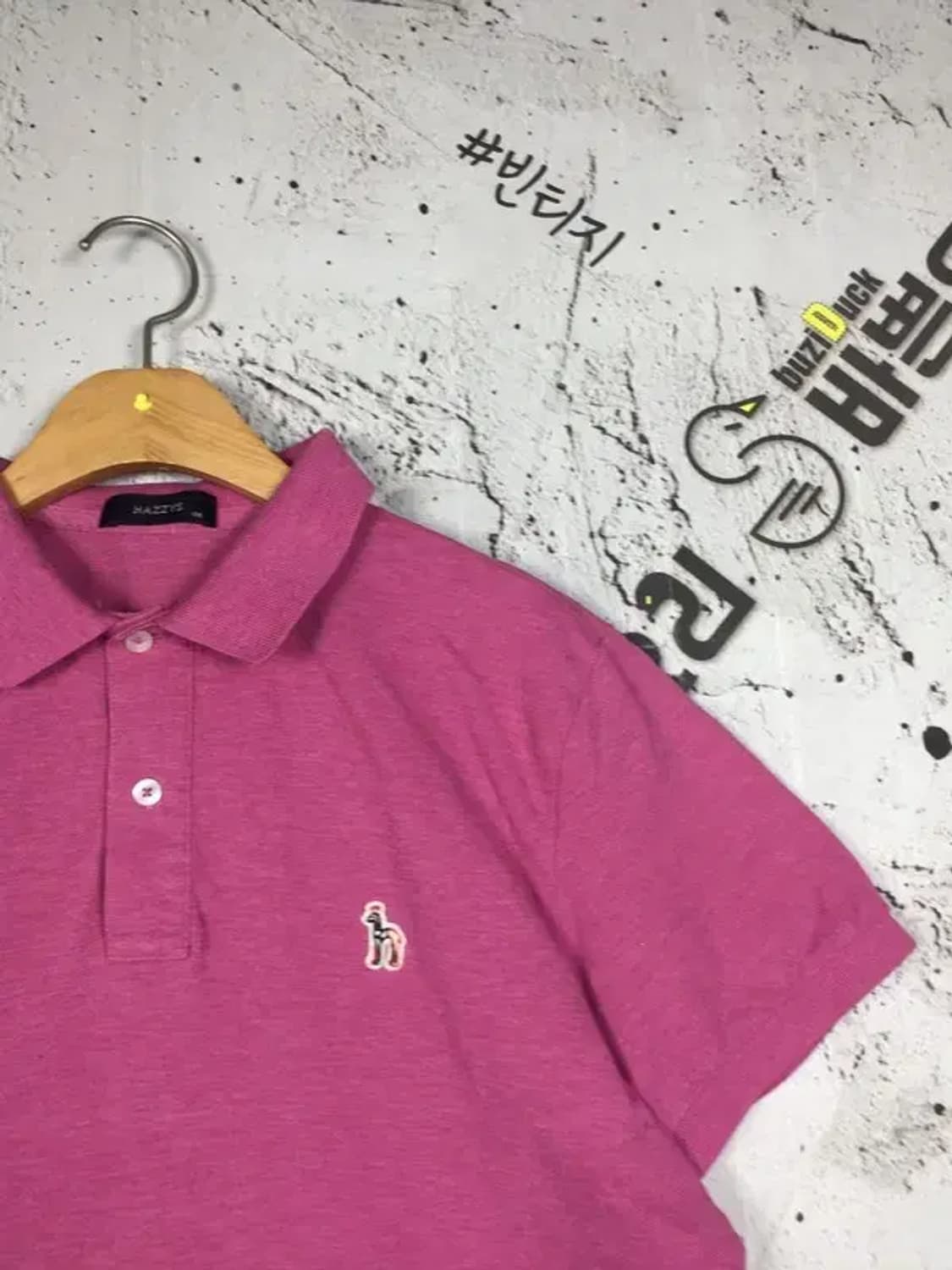 헤지스 반팔 카라티 핑크 105 1000574 상품이미지4