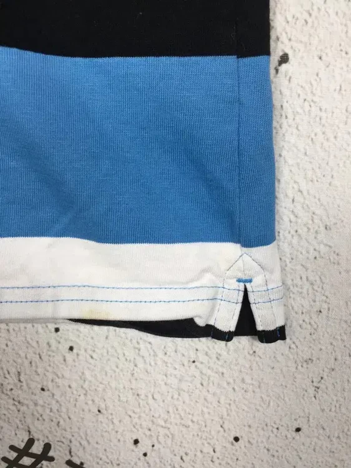 라코스테 반팔 카라 티셔츠 블루 스트라이프 105 1000575 상품이미지9