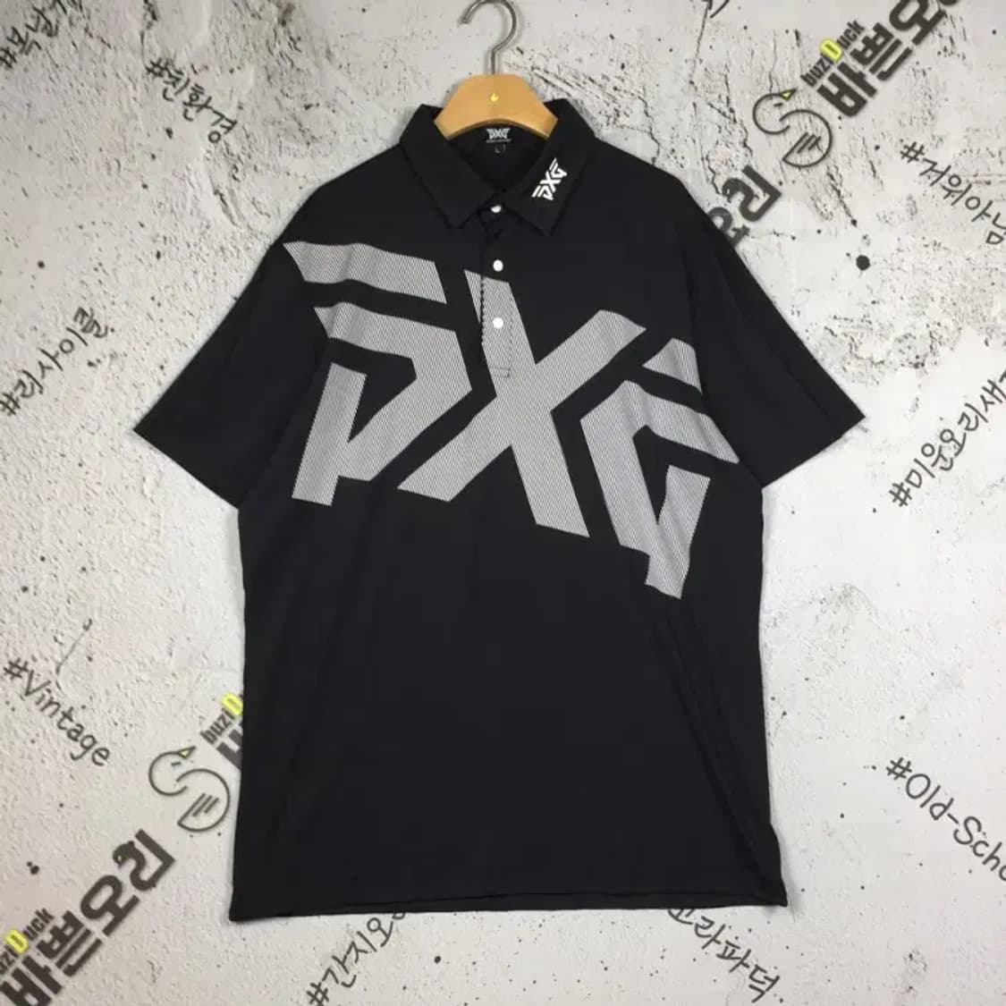 피엑스지 PXG 빅로고 기능성 골프 카라티 블랙 L 1000577 상품이미지1