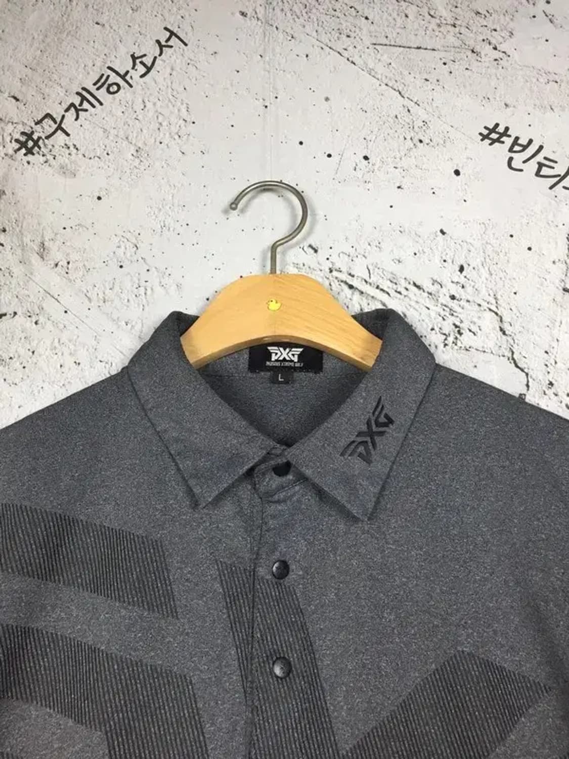 피엑스지 PXG  빅로고 기능성 골프 카라티 그레이 L 1000578 상품이미지4