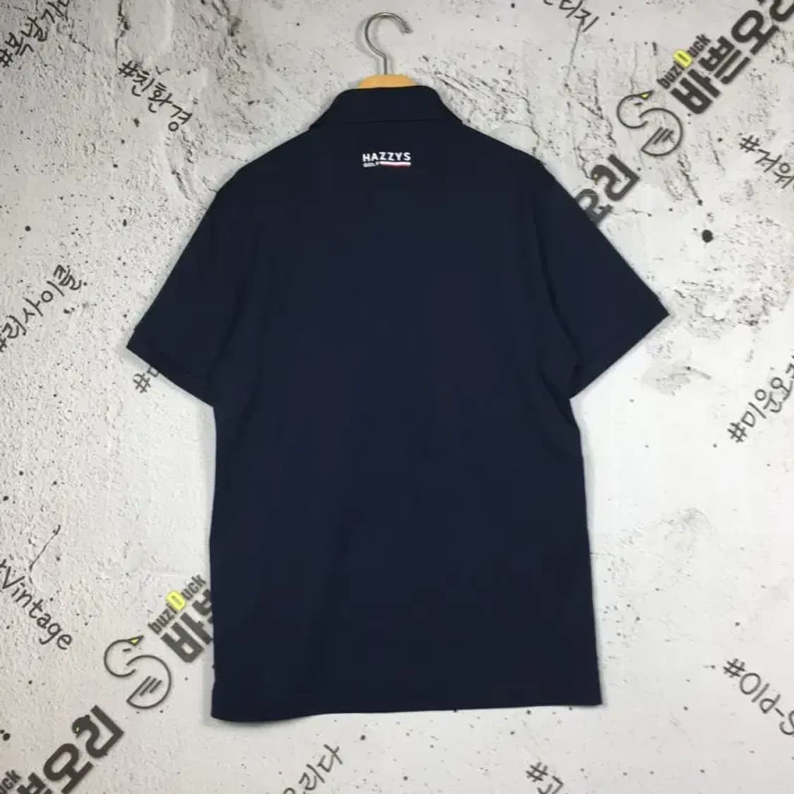 헤지스 골프 자수 로고 반팔 카라티 네이비 95 1000583 상품이미지2