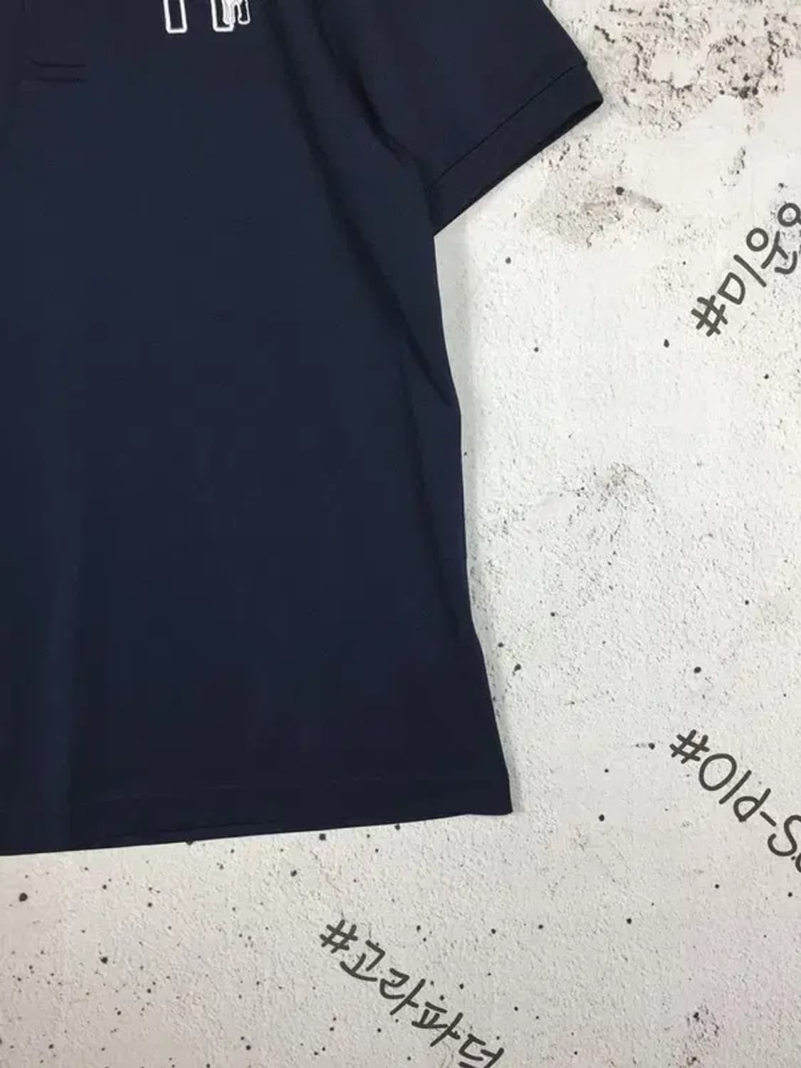 헤지스 골프 자수 로고 반팔 카라티 네이비 95 1000583 상품이미지6