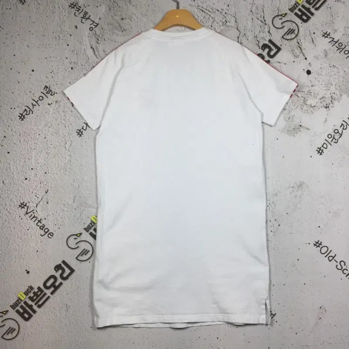 아디다스 여성 삼선 미니원피스 반팔 티 화이트 M 1000589 상품이미지2