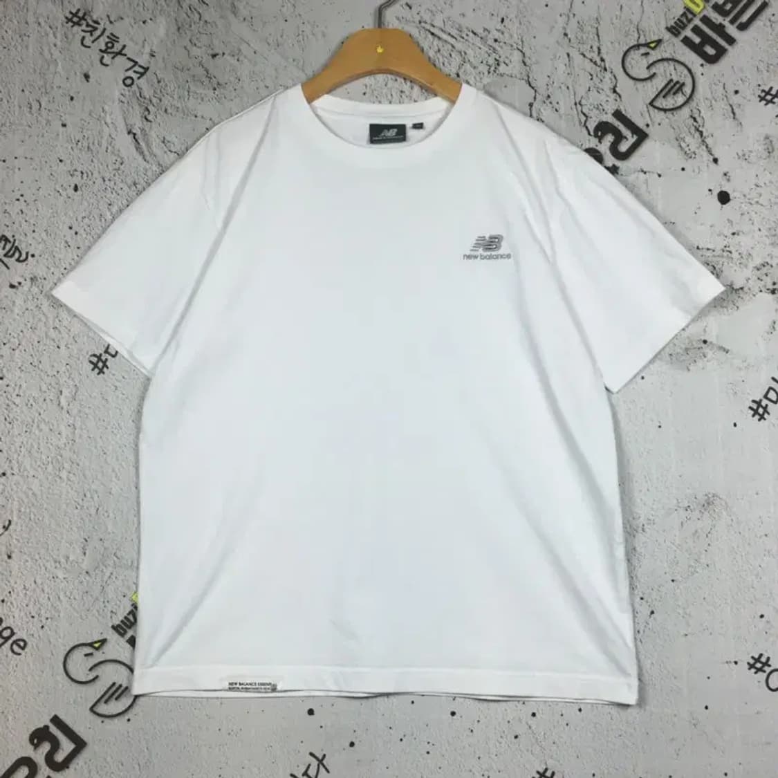 뉴발란스 NEW BALANCE 반팔 티 화이트 M 1000590 상품이미지1