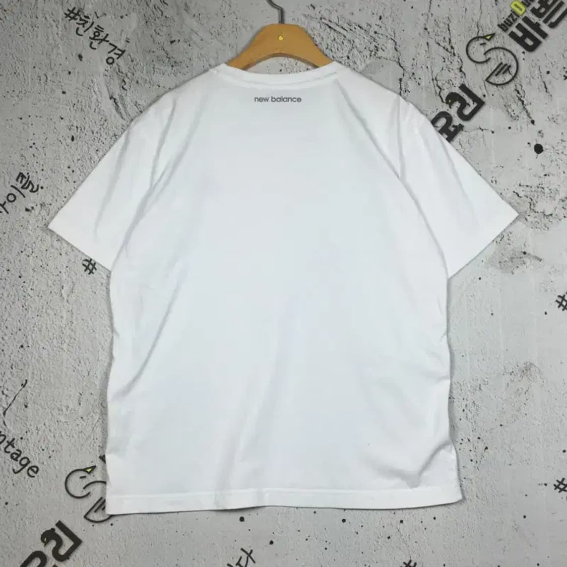 뉴발란스 NEW BALANCE 반팔 티 화이트 M 1000590 상품이미지2