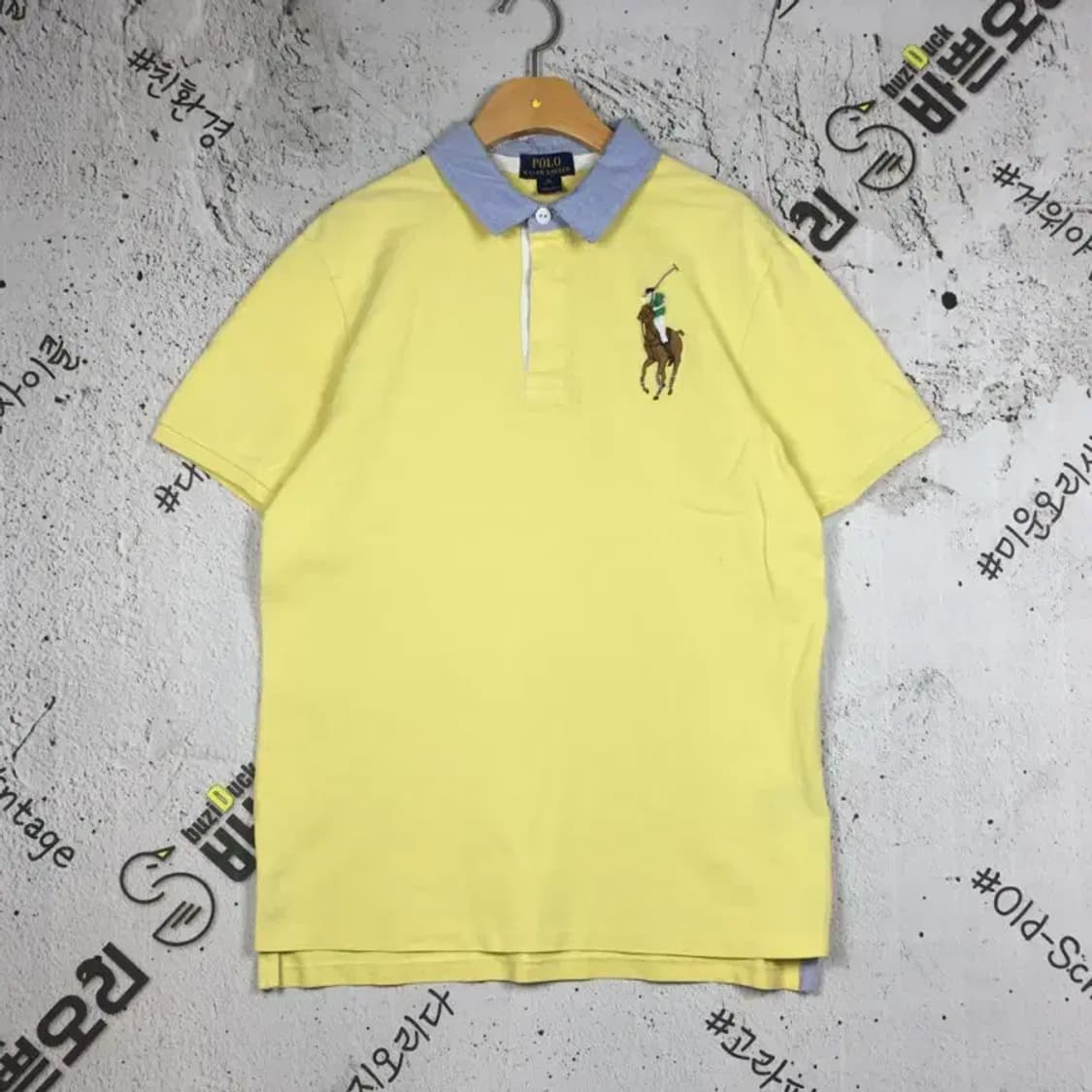 폴로랄프로렌 쥬니어 반팔 카라티 옐로우 XL(18-20) 1000591 상품이미지1