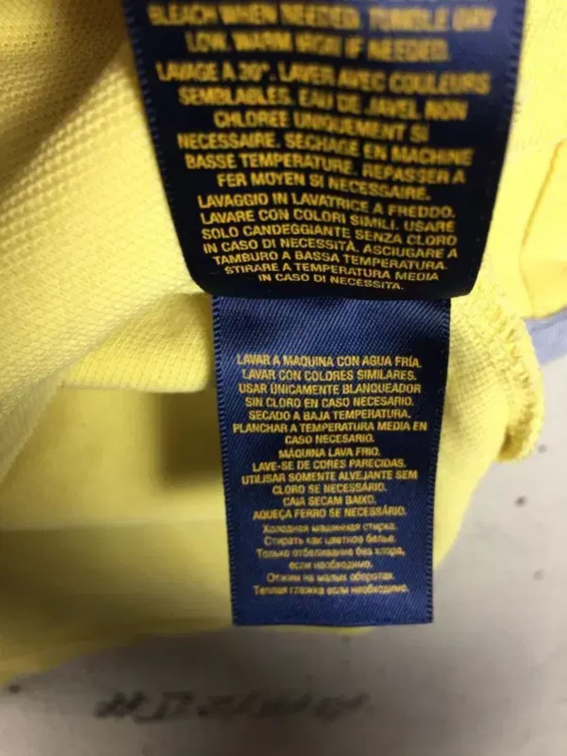 폴로랄프로렌 쥬니어 반팔 카라티 옐로우 XL(18-20) 1000591 상품이미지10