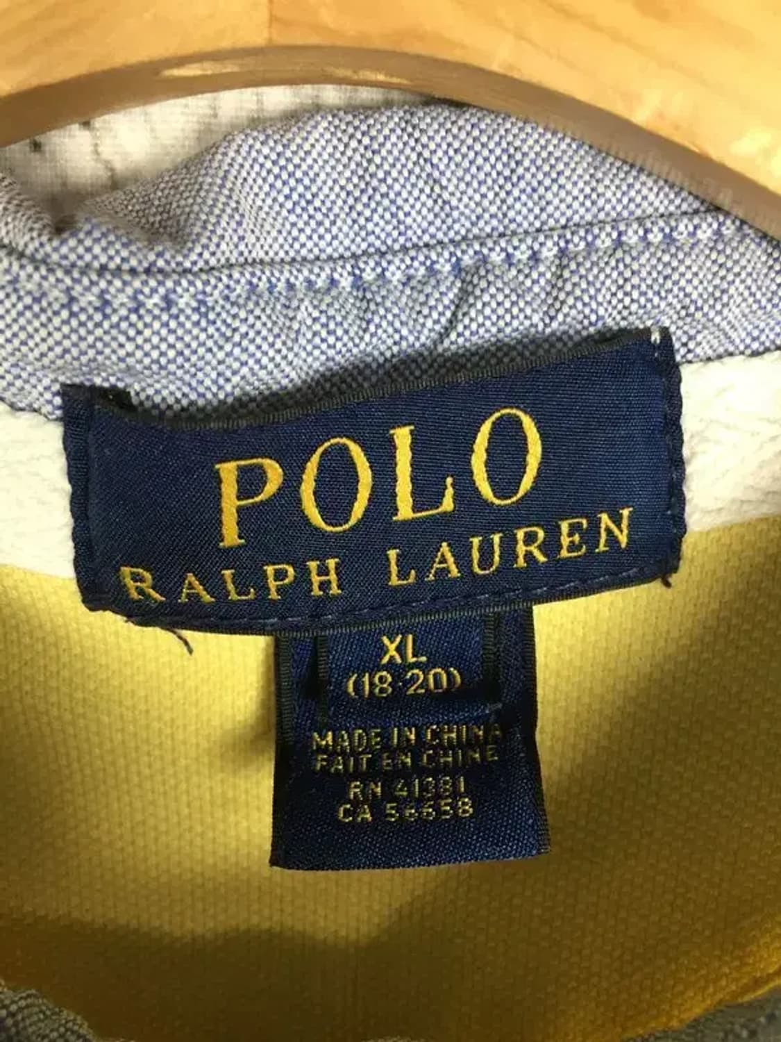 폴로랄프로렌 쥬니어 반팔 카라티 옐로우 XL(18-20) 1000591 상품이미지9