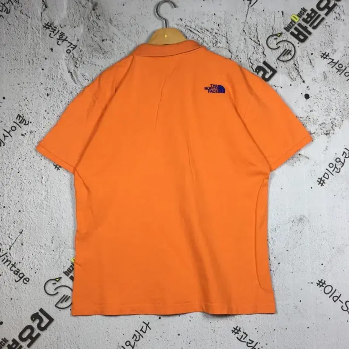 노스페이스 넥 컬러 포인트 폴로 반팔 카라티 오렌지 110 1000592 상품이미지2